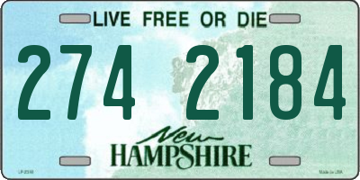 NH license plate 2742184