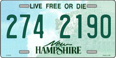 NH license plate 2742190