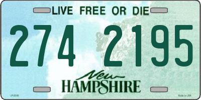 NH license plate 2742195
