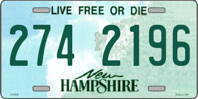 NH license plate 2742196