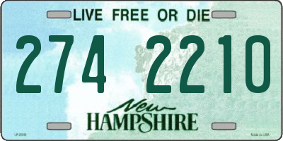NH license plate 2742210