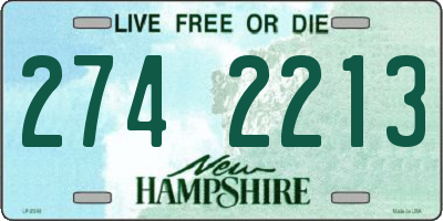 NH license plate 2742213
