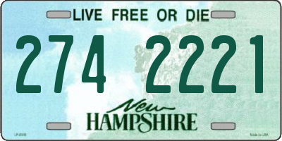 NH license plate 2742221