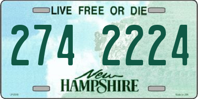 NH license plate 2742224