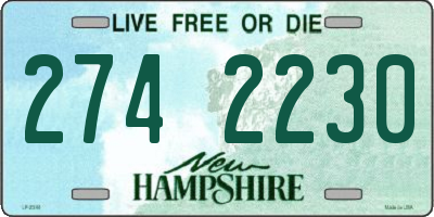 NH license plate 2742230