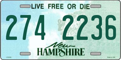 NH license plate 2742236