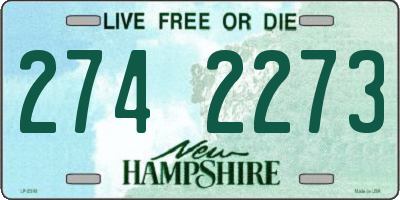 NH license plate 2742273