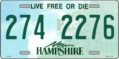 NH license plate 2742276