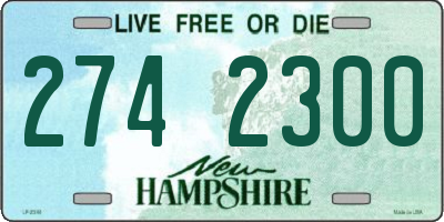 NH license plate 2742300