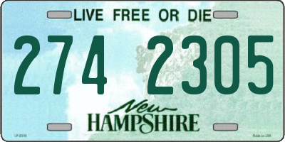 NH license plate 2742305