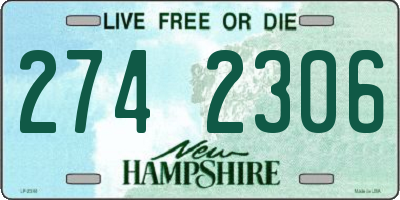 NH license plate 2742306