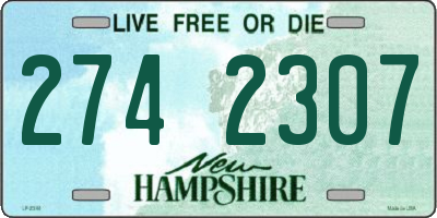 NH license plate 2742307