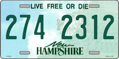 NH license plate 2742312