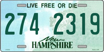 NH license plate 2742319