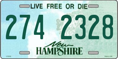 NH license plate 2742328
