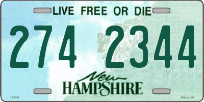NH license plate 2742344