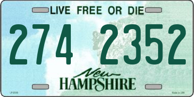 NH license plate 2742352
