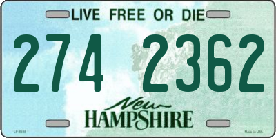 NH license plate 2742362
