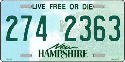 NH license plate 2742363