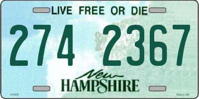 NH license plate 2742367