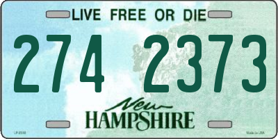 NH license plate 2742373