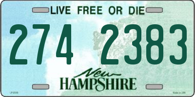 NH license plate 2742383