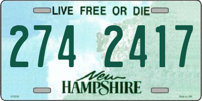 NH license plate 2742417