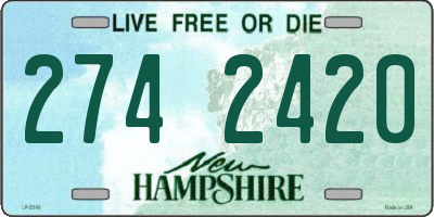 NH license plate 2742420
