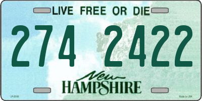 NH license plate 2742422