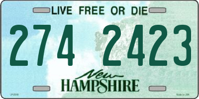 NH license plate 2742423