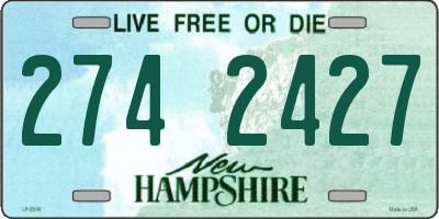 NH license plate 2742427