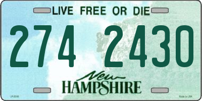 NH license plate 2742430