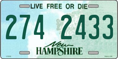 NH license plate 2742433