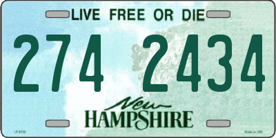 NH license plate 2742434
