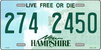 NH license plate 2742450
