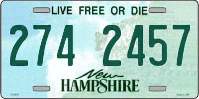 NH license plate 2742457