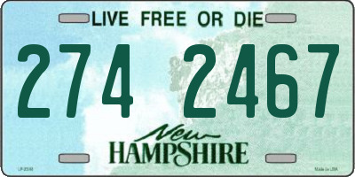 NH license plate 2742467