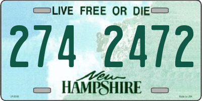 NH license plate 2742472