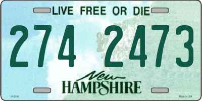 NH license plate 2742473