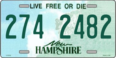 NH license plate 2742482