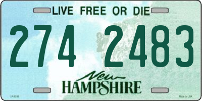 NH license plate 2742483