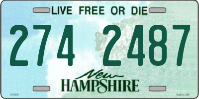 NH license plate 2742487