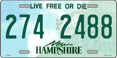 NH license plate 2742488