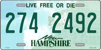NH license plate 2742492