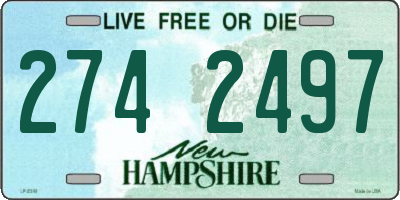 NH license plate 2742497
