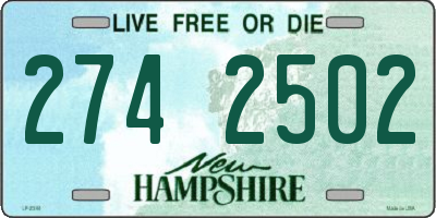 NH license plate 2742502