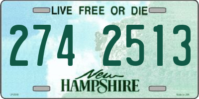 NH license plate 2742513