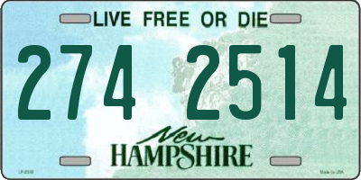 NH license plate 2742514