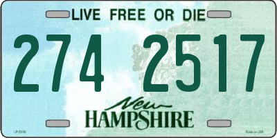 NH license plate 2742517