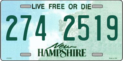 NH license plate 2742519
